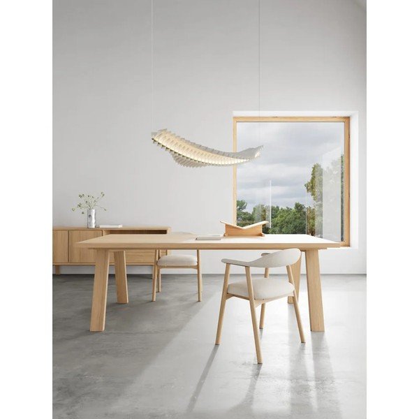 Furnirana raztegljiva jedilna miza 100x220 cm Lamberth – Actona-image-1