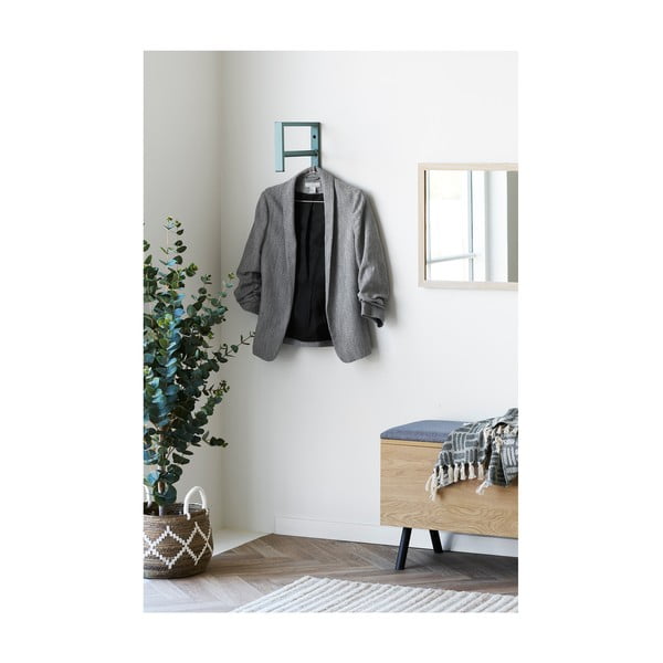 Mentolno zelen kovinski stenski obešalnik 3 cm Trento – House Nordic-image-1