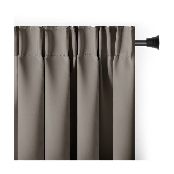 Sivorjava zatemnitvena izolacijska zavesa 140x270 cm Pleat – Restilo