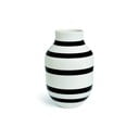 Črno-bela keramična vaza Kähler Design Omaggio, višina 30,5 cm