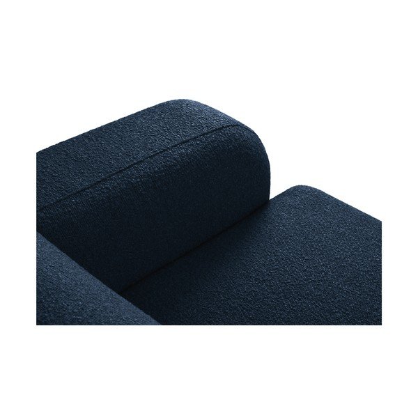 Temno modra kotna sedežna garnitura iz tkanine bouclé (levi kot) Molino – Micadoni Home-image-4