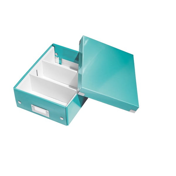 Turkizno modra škatla z organizatorjem Leitz Click&Store, dolžina 28 cm