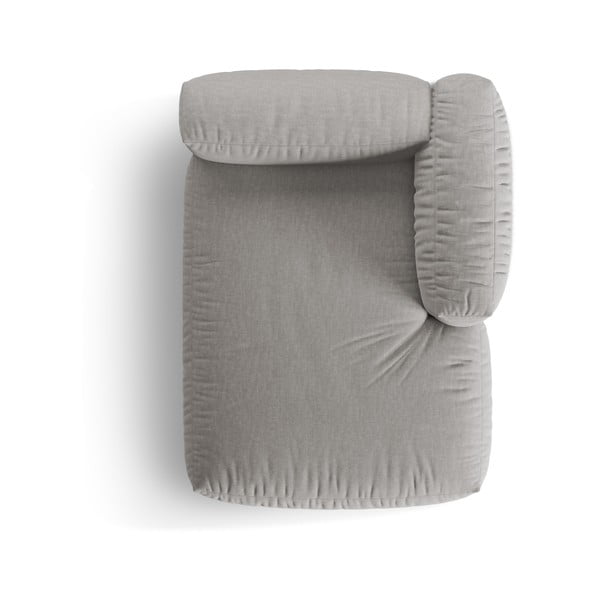 Svetlo siv modul za sedežno garnituro (desni kot) Martina – Micadoni Home-image-3