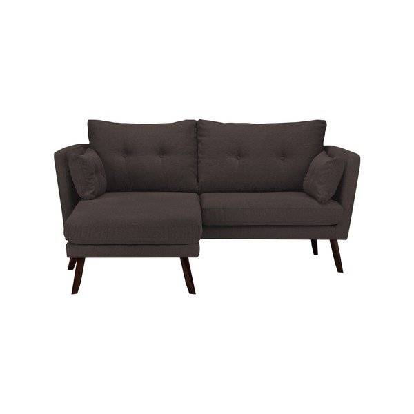 Rjava trisedežna zofa Mazzini Sofas Elena, z ležalnikom v levem kotu-image-3