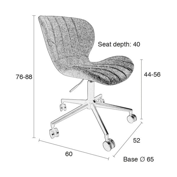 Moder pisarniški stol Zuiver OMG-image-4