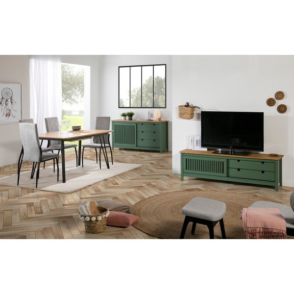 Zelena lesena komoda Marckeric Bruna-image-1