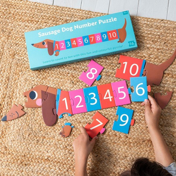 Sestavljanka (število koščkov 16) Sausage Dog – Rex London-image-1