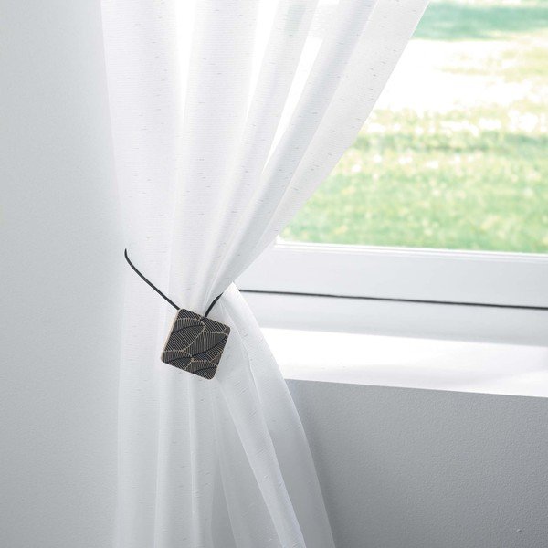 Sponka za zavese Black leaf – douceur d'intérieur-image-1