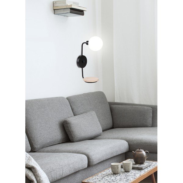 Črna stenska svetilka Ponio - Candellux Lighting-image-2
