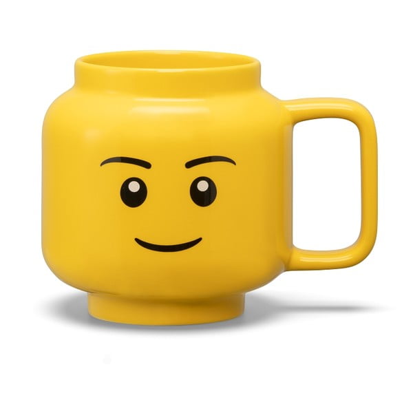 Rumena keramična otroška skodelica 530 ml Head - LEGO®