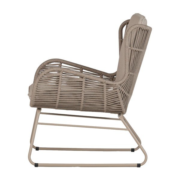 Bež kovinski/oblazinjen vrtni fotelj Grace – WOOOD-image-3