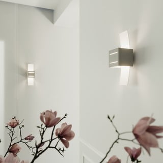 Siva stenska svetilka Carlo – Nice Lamps