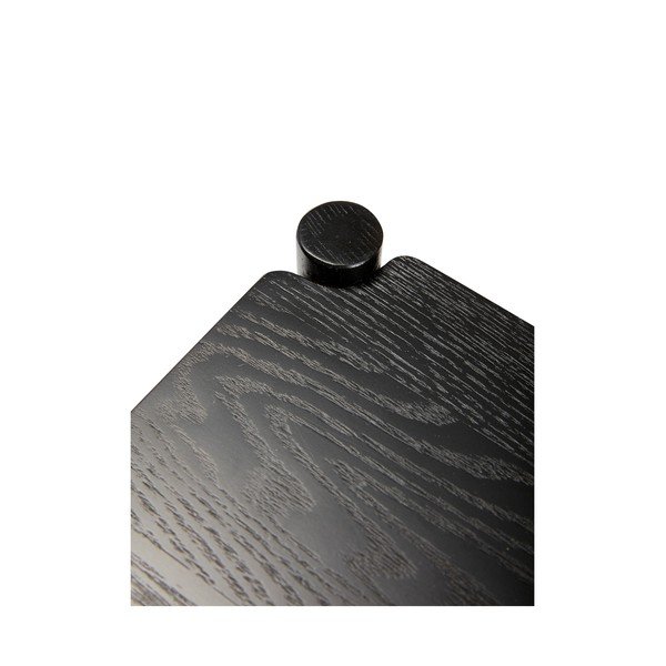 Servirni voziček na kolesih iz masivnega hrasta 40x40 cm Norm – Hübsch-image-4