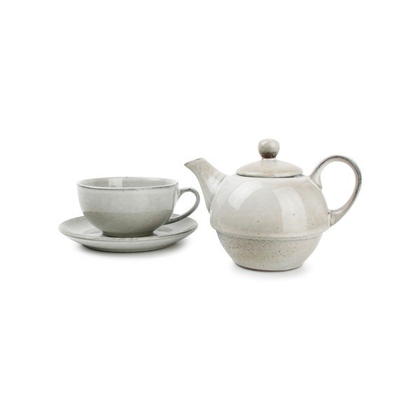 Zelen čajnik iz kamenine 400 ml Artisan – Salt&Pepper-image-2