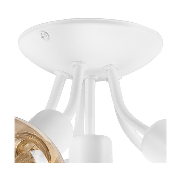 Bela stropna svetilka brez senčnika Viggo – LAMKUR-image-3