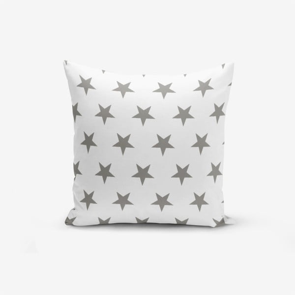 Prevleka za vzglavnik iz mešanice bombaža Minimalist Cushion Covers Grey Star, 45 x 45 cm