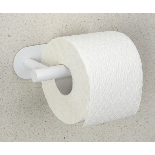 Belo držalo za toaletni papir iz nerjavečega jekla z namestitvijo brez vrtanja Orea – Wenko-image-3