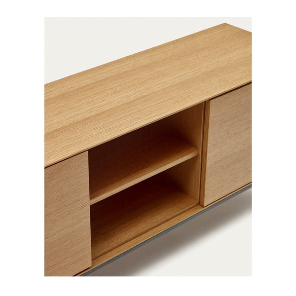 TV omarica v hrastovem dekorju 195x55 cm Vedrana – Kave Home-image-4