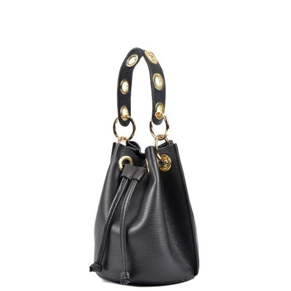 Črna usnjena torbica Roberta M Callisto Nero-image-1