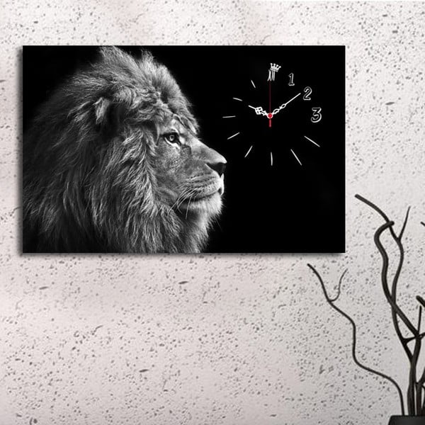 Slika z uro Lion, 45 x 70 cm