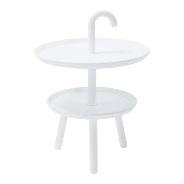Kare Design Jacky bela kavna mizica, ⌀ 42 cm