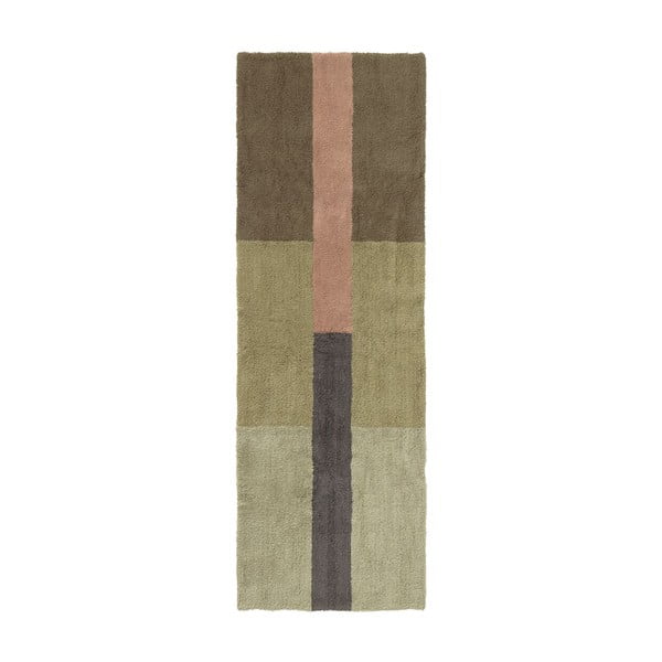 Ročno tkan volnen tekač 80x230 cm Chroma Dusty Pink – Lorena Canals