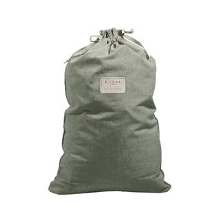 Vreča za perilo z deležem lana Really Nice Things Bag Green Moss, višina 75 cm