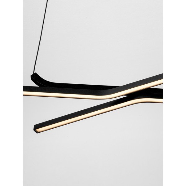 Mat črna aluminijasta LED zatemnitvena viseča svetilka Akro – Nova Luce-image-3
