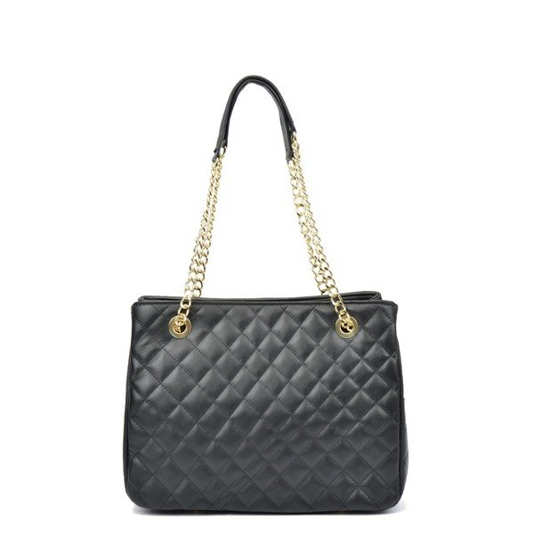 Črna usnjena torbica Isabella Rhea Perta Nero-image-2