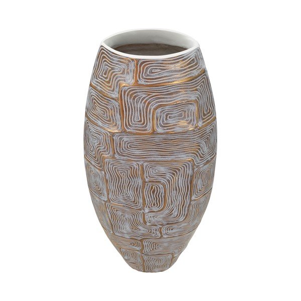 Vaza iz poliresina v zlati barvi (višina 59,5 cm) Eclips – Mauro Ferretti-image-2