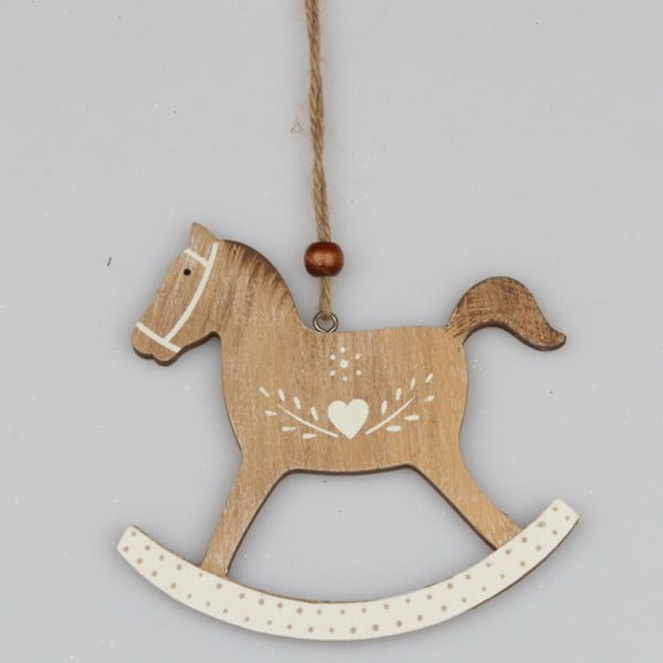 Viseča lesena dekoracija Dakls Horse