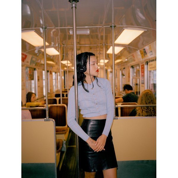 Črne slušalke Bluetooth Marshall Major IV-image-1
