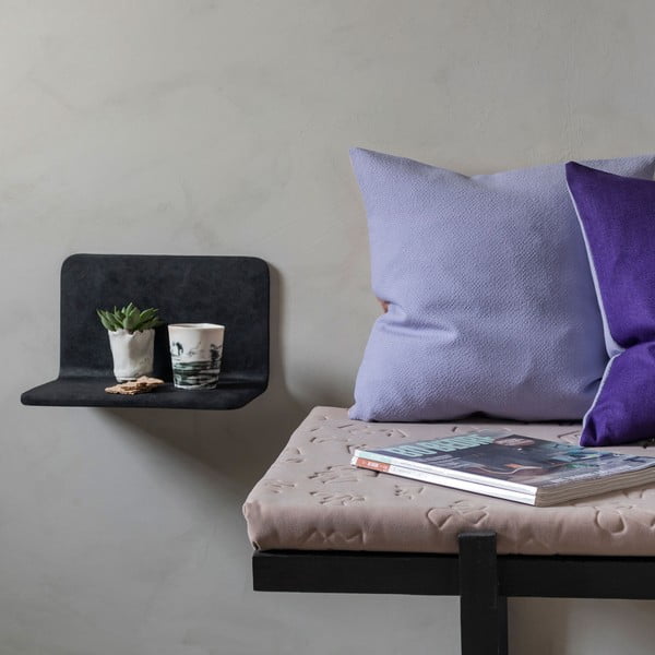 Črna polica v kamnitem dekorju Art Studio - Mette Ditmer Denmark-image-1