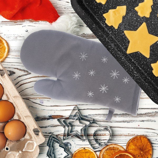 Bombažna kuhinjska rokavica z božičnim motivom Vločka – Orion-image-1