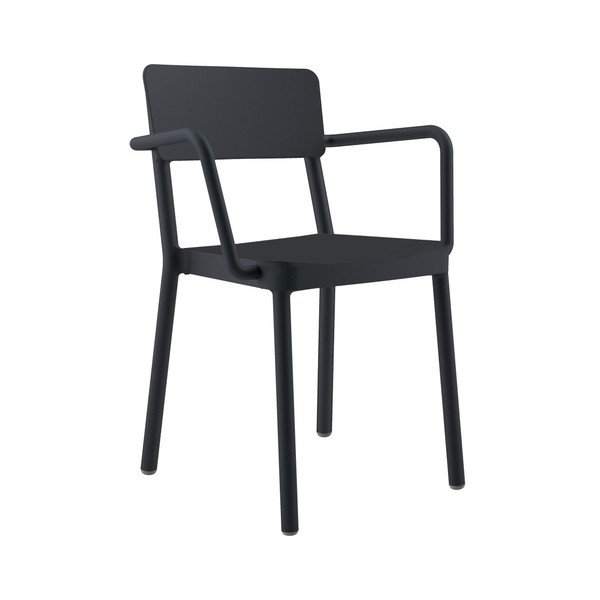 Komplet 2 črnih vrtnih foteljev Resol Lisboa-image-1