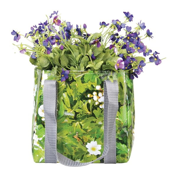 Zelena nepremočljiva torba s cvetjem Esschert Design Margery