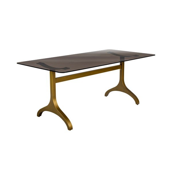 Jedilna miza s stekleno ploščo Dutchbone Sansa, 180 x 90 cm-image-3