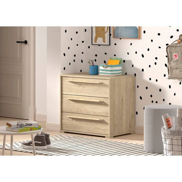 Otroška komoda v naravni barvi 68x62x43 cm Sam – Vipack-image-1