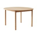 Okrogla raztegljiva jedilna miza iz masivnega hrasta v naravni barvi ø 120 cm Noor – Hammel Furniture