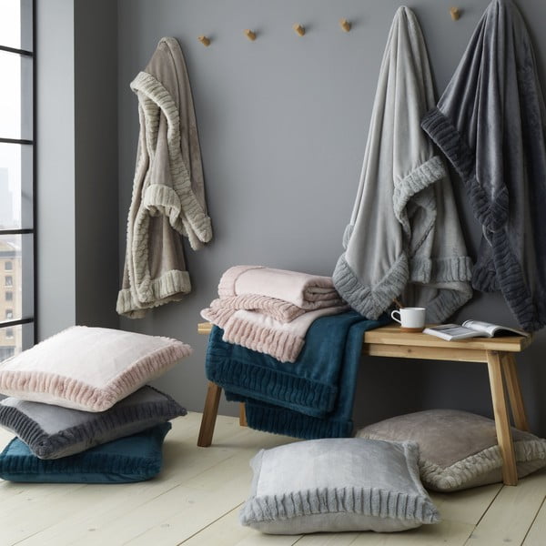 Odeja 150x200 cm Velvet and Faux Fur - Catherine Lansfield-image-4