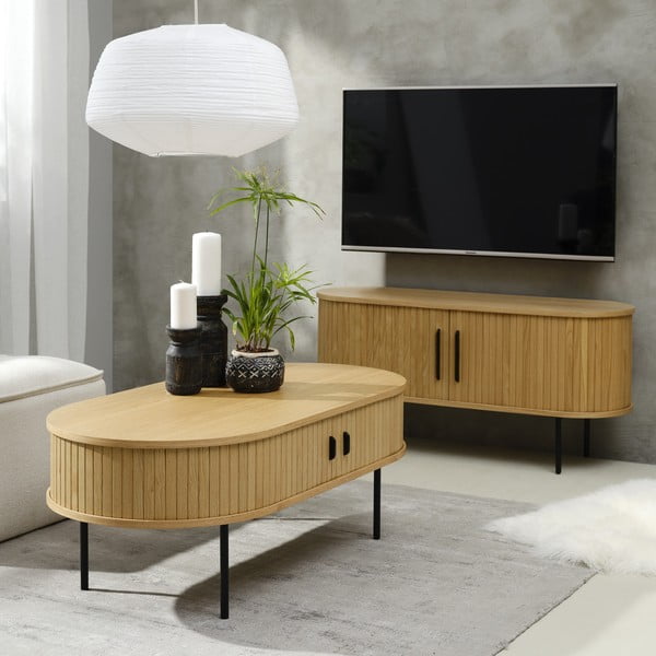 Mizica v hrastovem dekorju 60x120 cm Nola – Unique Furniture-image-1