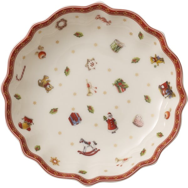 Bela porcelanasta skleda z božičnim motivom Villeroy&Boch