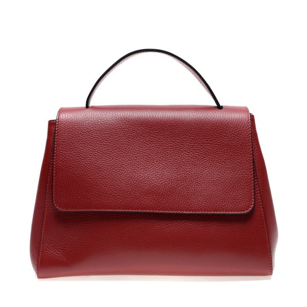 Rdeča usnjena torbica Renata Corsi