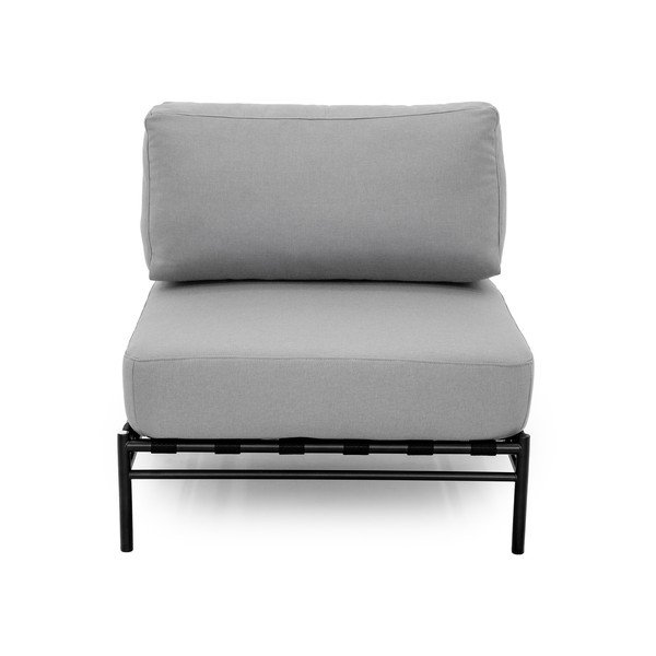 Svetlo siv modul vrtne sedežne garniture (sredinski modul) Dandy – Sit Sit-image-2