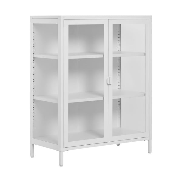 Bela kovinska vitrina 80x101 cm Brisbane – House Nordic-image-1