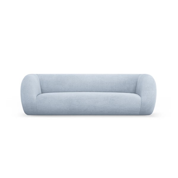 Svetlo modra sedežna garnitura iz tkanine bouclé 230 cm Essen – Cosmopolitan Design