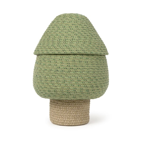 Zelena tekstilna otroška škatla za shranjevanje ø 25x36 cm Big Tree – Lorena Canals