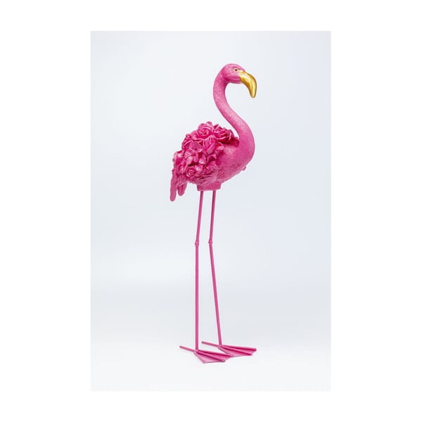 Roza dekoracija Kare Design Flamingo, višina 75 cm