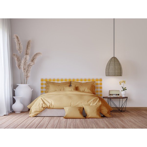 Rumeno oblazinjeno vzglavje 165x52 cm Billie – Really Nice Things-image-3