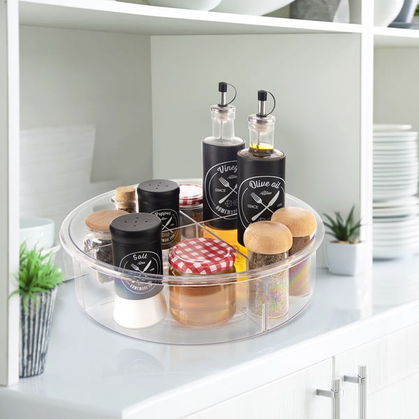 Plastičen vrtljiv organizator za začimbe ø 30 cm – Orion-image-1